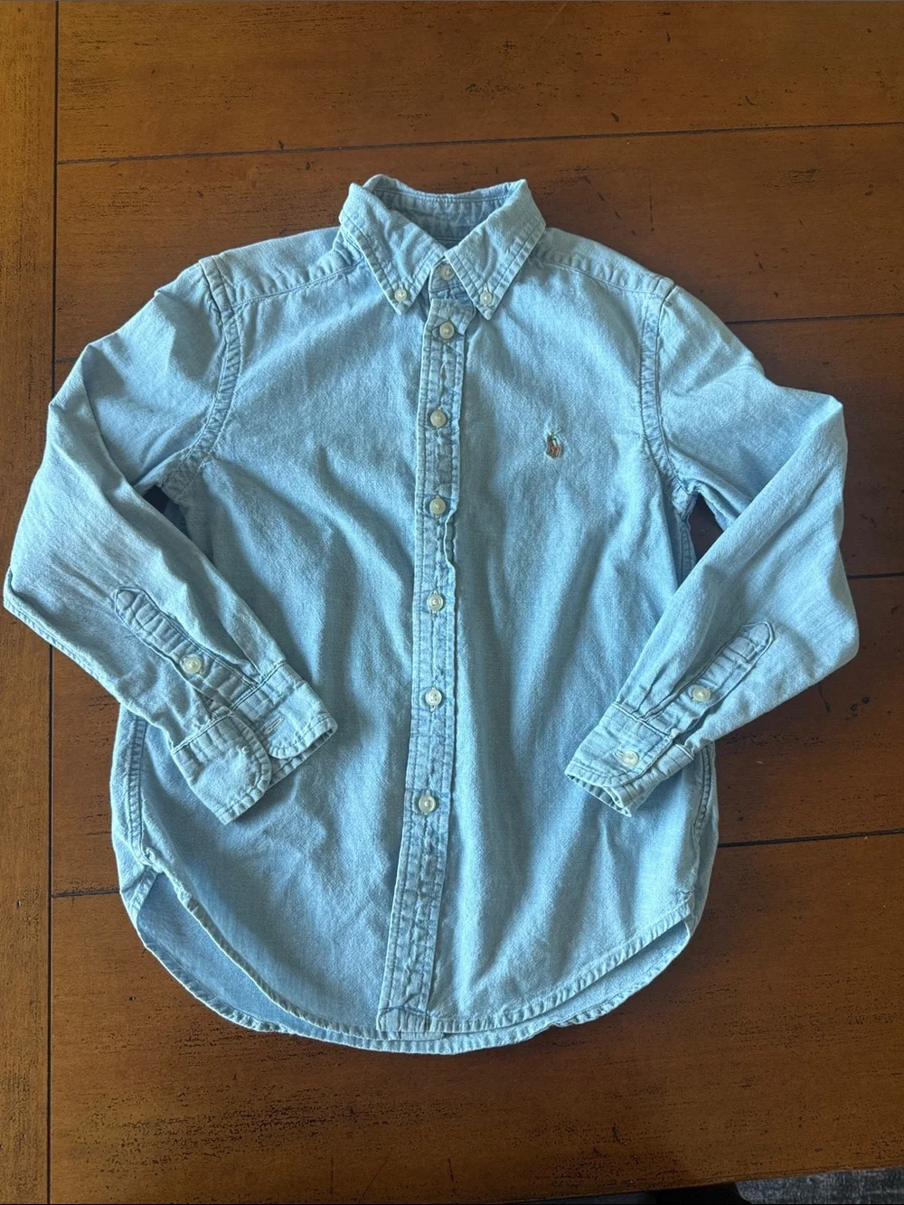 Ralph Lauren Light Blue Long-Sleeve Button-Down Shirt